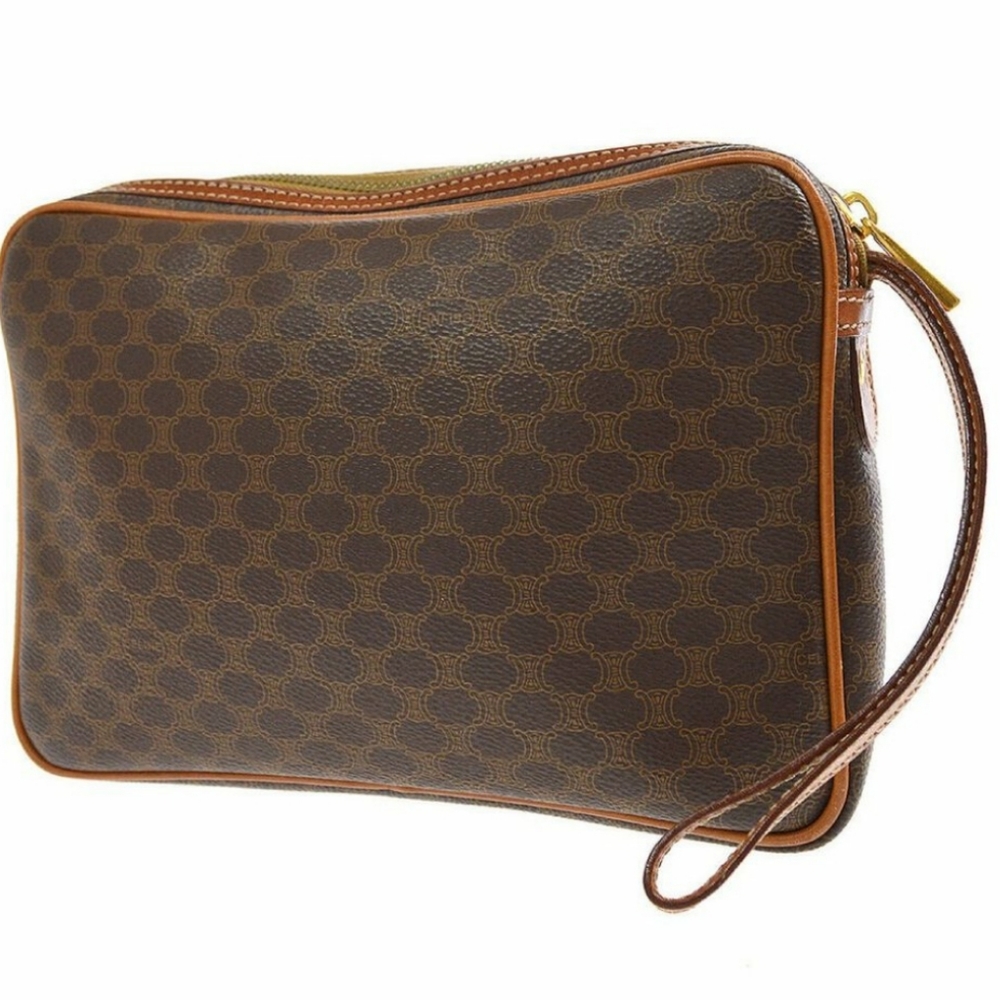 Celine Macadam Pattern Clutch In Brown - image 3